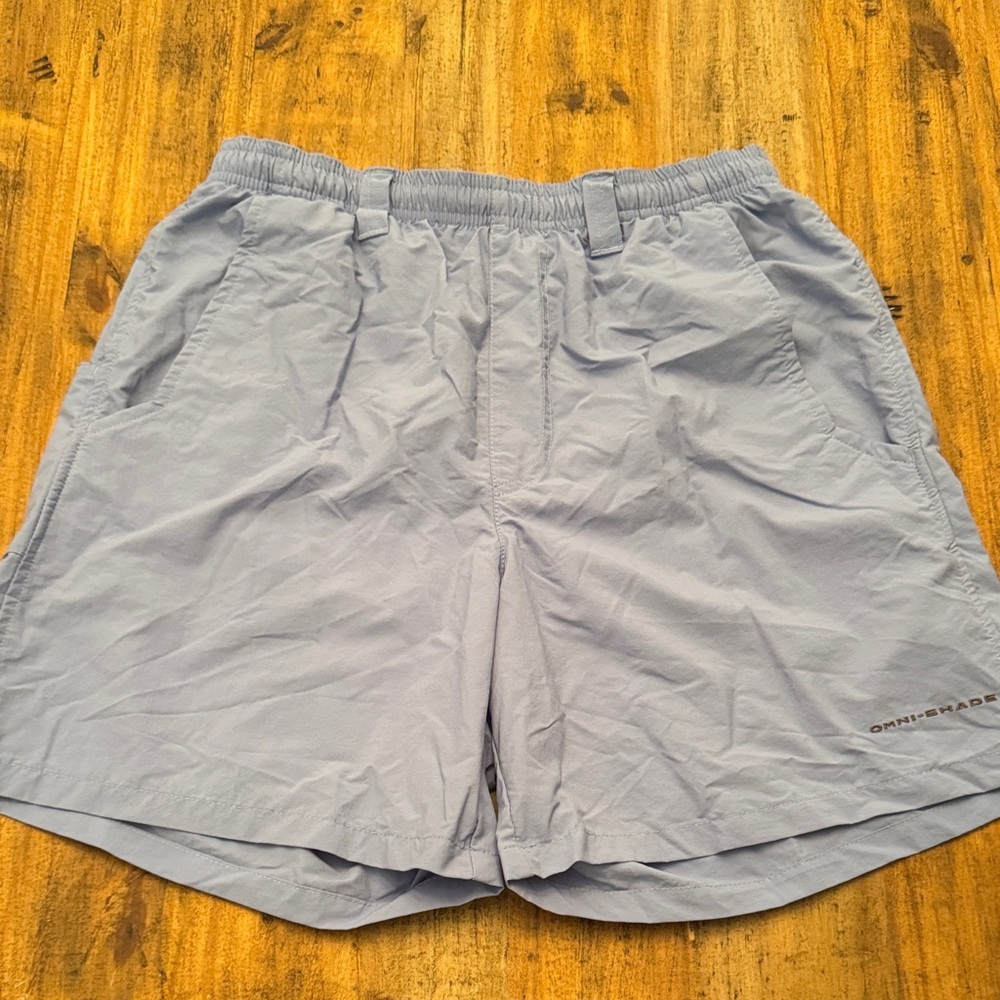 Columbia Men's Athletic Shorts in Light Blue - Picture 1 of 3